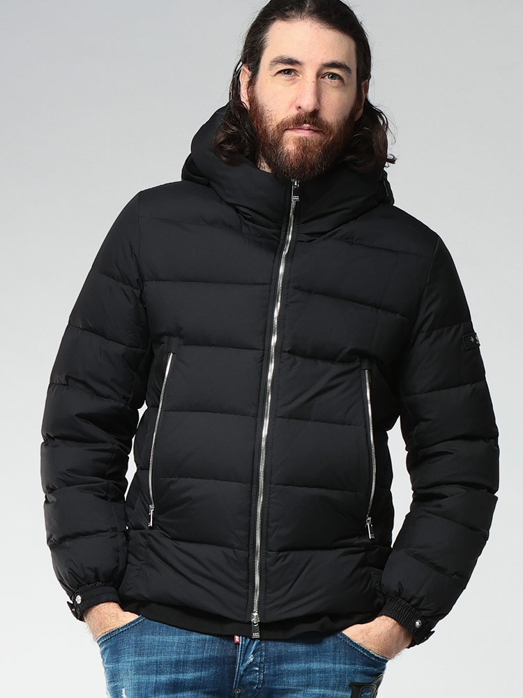 TATRAS (タトラス) フードジップロゴ フルジップ ダウンジャケット