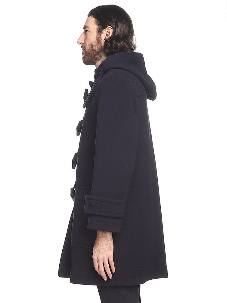 BURBERRY (バーバリー) ウール 裏チェック ダッフルコート BB8033638