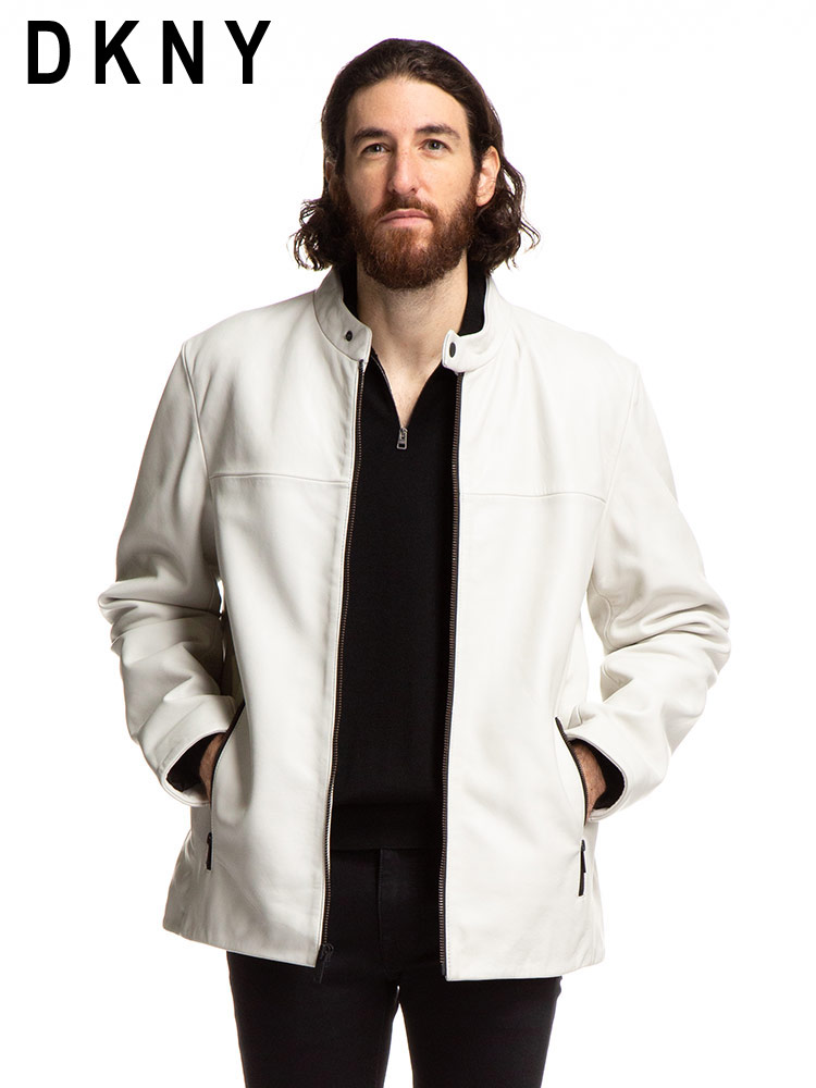 DKNY (ダナキャラン ニューヨーク) レザー フルジップ ライダース