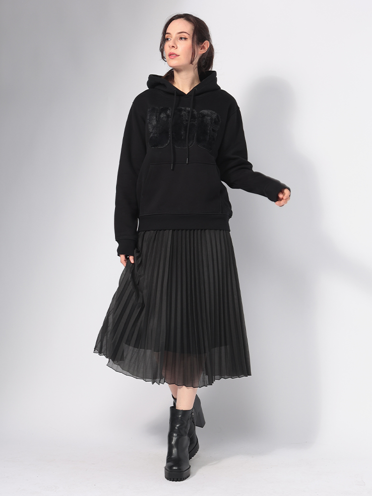 UGG Australia アグオーストラリア ファー ロゴ パーカー REY FUZZY