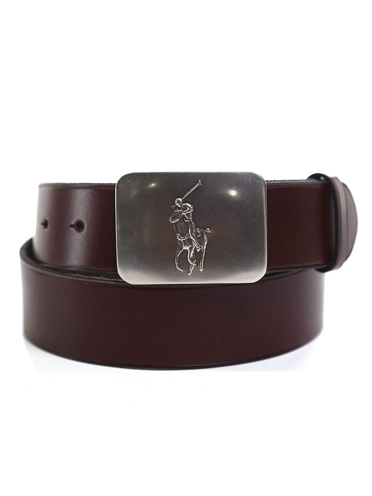 POLO RALPH LAUREN (ポロ ラルフローレン) ロゴプレート レザー ベルト