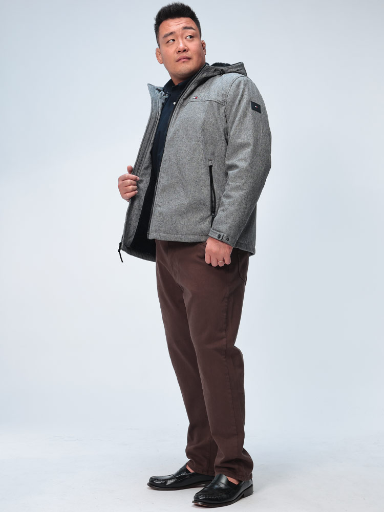 裏ボア ジャケット フルジップ SOFTSHELL HOODY WITH SOFT SHERPA LINI