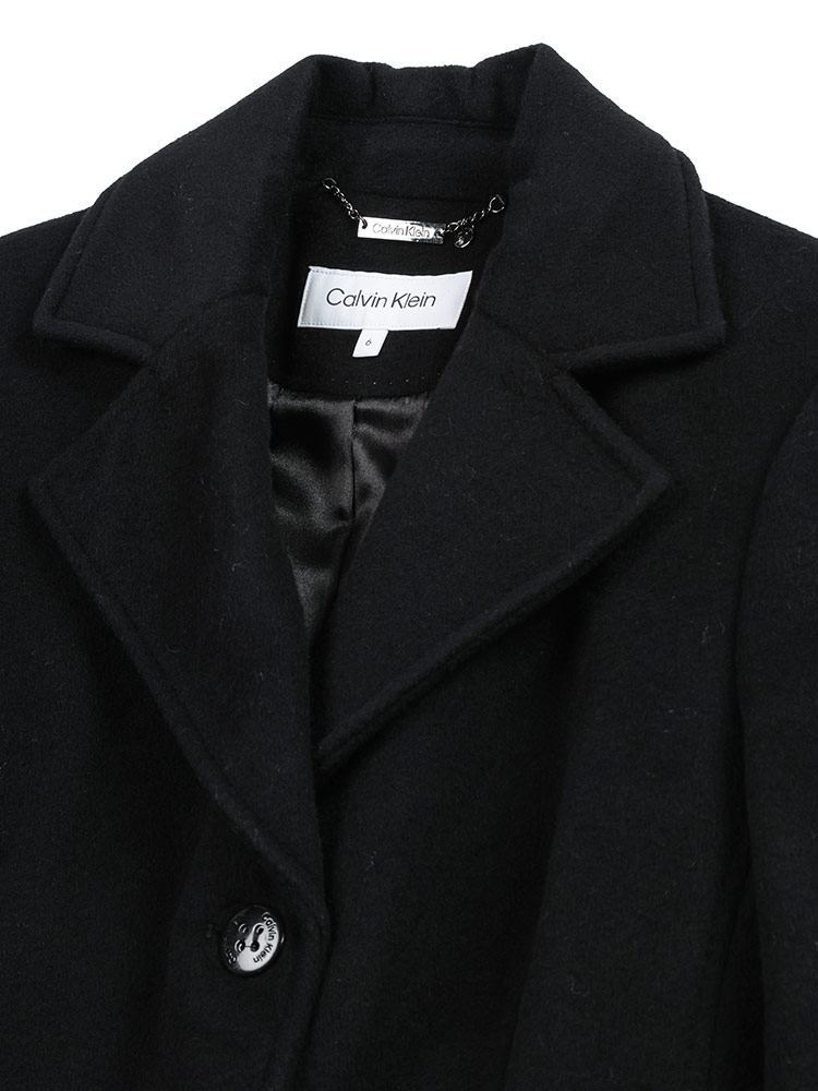 Calvin Klein (カルバンクライン) ウール混 シングル コート
