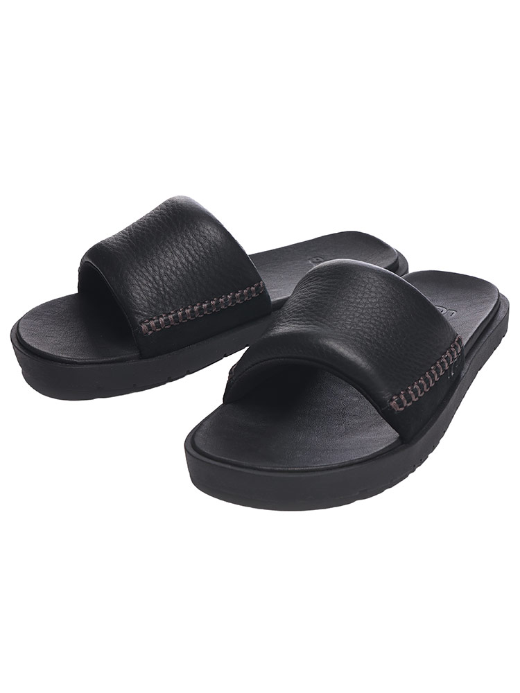 UGG (アグ) レザー スライドサンダル SEASIDE Ⅱ SLIDE メンズ 7(US) 8