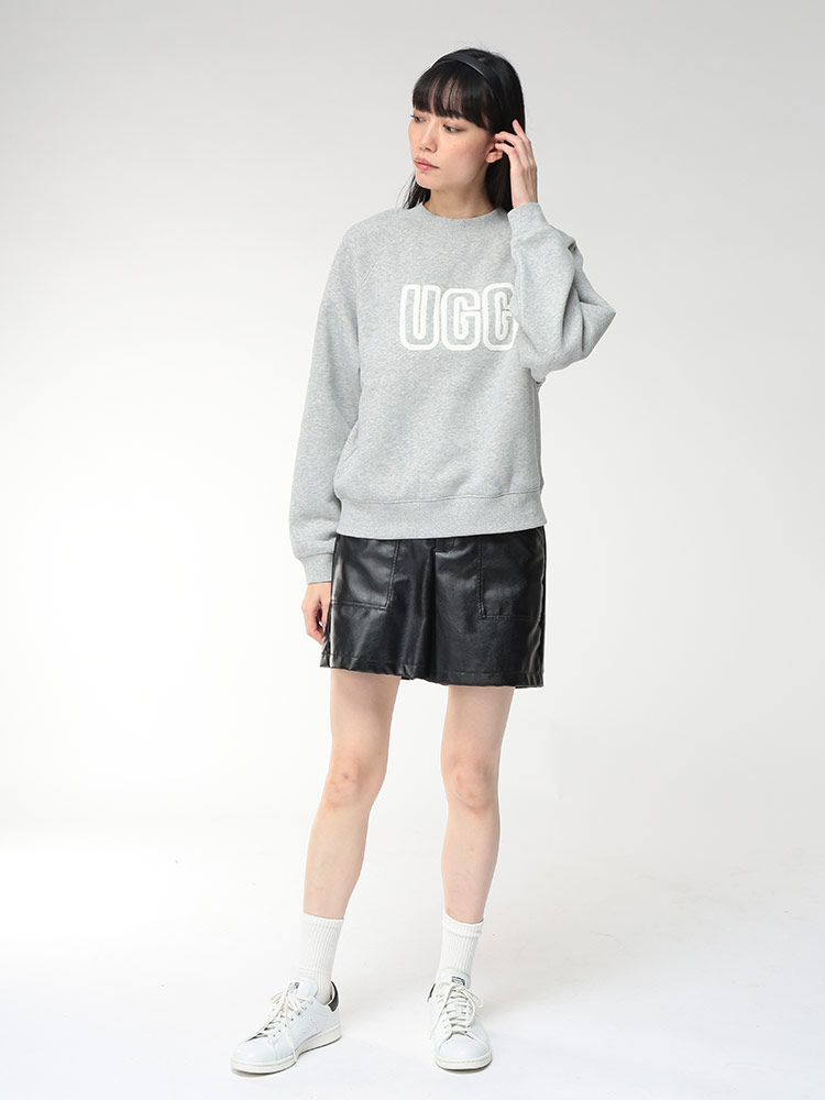 UGG (アグ) 裏起毛 BIGロゴ クルーネック トレーナー UGGL1171477
