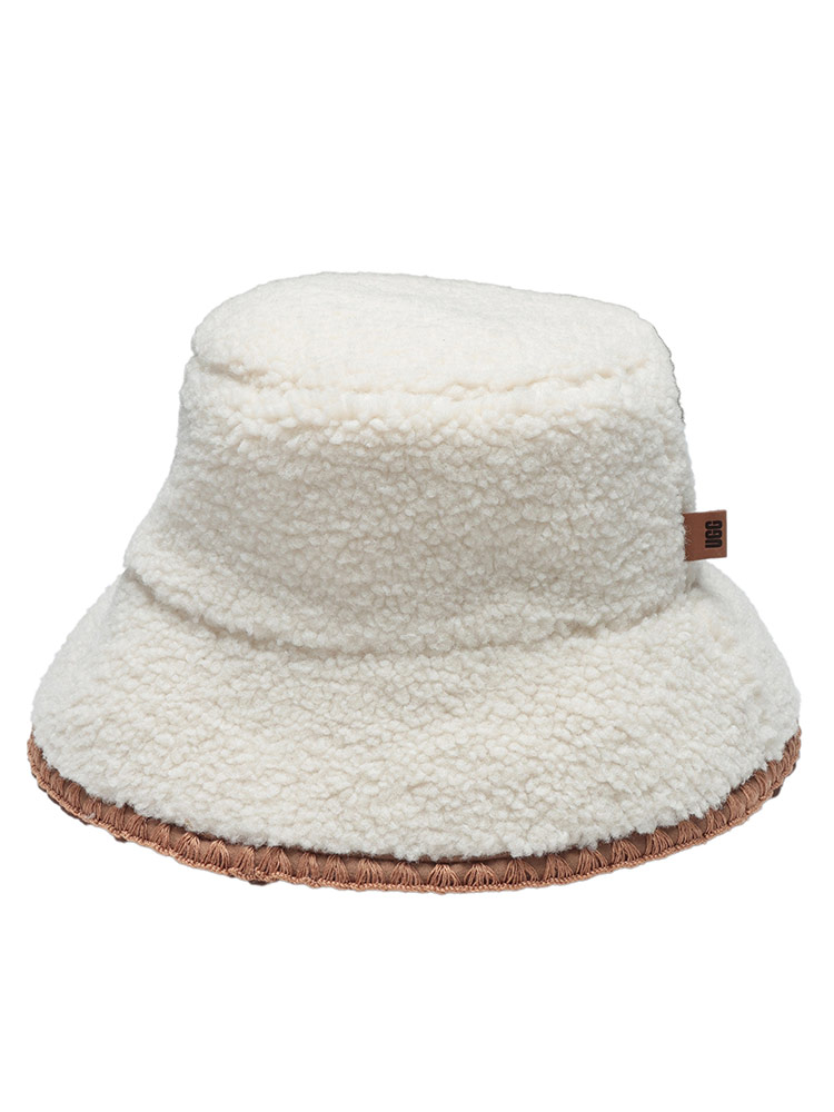 UGG (アグ) ロゴ ボア バケット ハット バケハ fluff Scalloped Hat