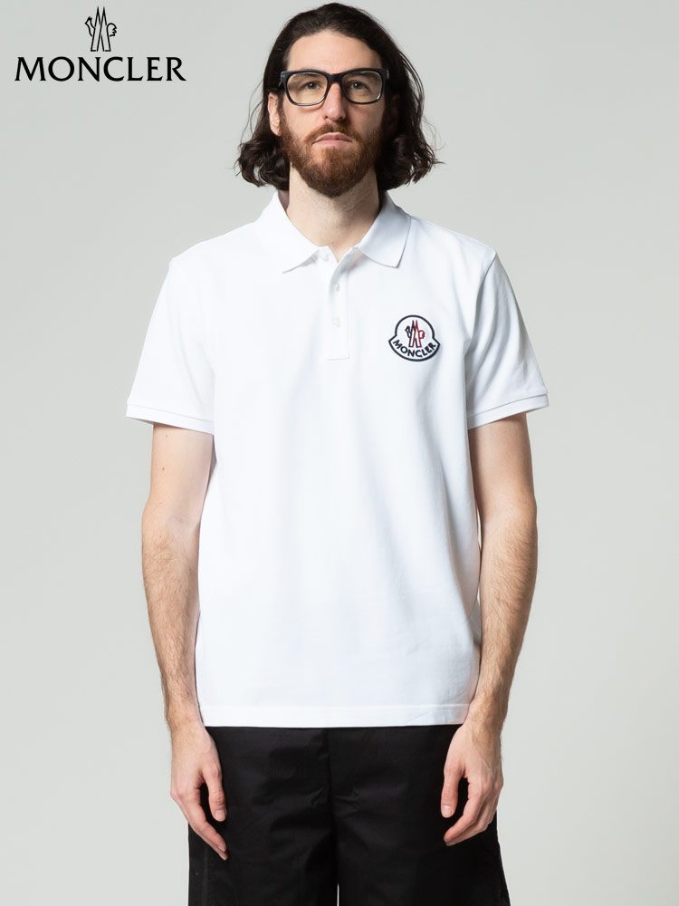 MONCLER (モンクレール) 胸BIGマーク 半袖 ポロシャツ MC8A0000484556