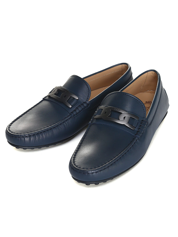 TOD'S (トッズ) レザー チェーン モカシンシューズ TDXXM42C0FJD90