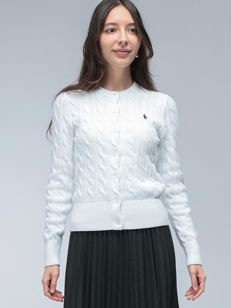 POLO RALPH LAUREN (ポロラルフローレン) ロゴ ケーブルニット クルー