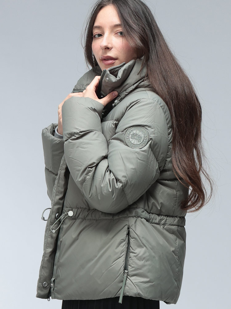 CANADA GOOSE (カナダグース) ロゴ フード付き フルジップ ダウン