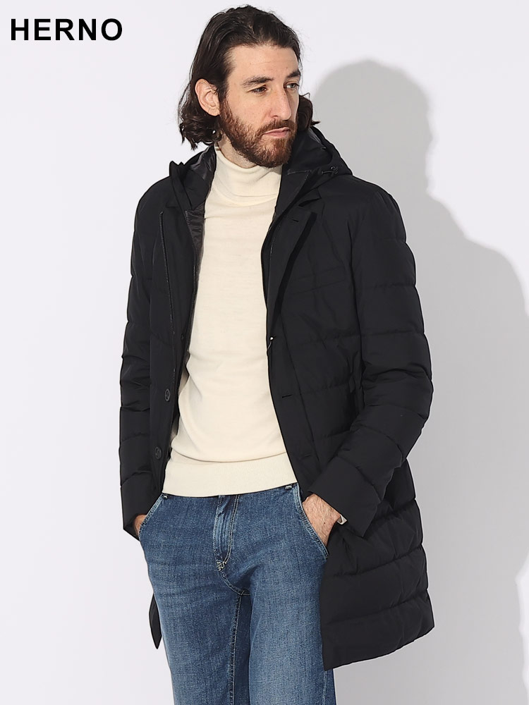 HERNO (ヘルノ) フード着脱 フルジップ ダウンコート LAMINAR