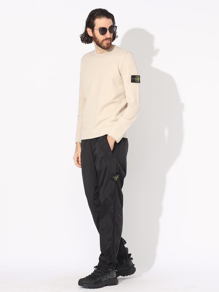 STONE ISLAND (ストーンアイランド) 袖ロゴ クルーネック ニット