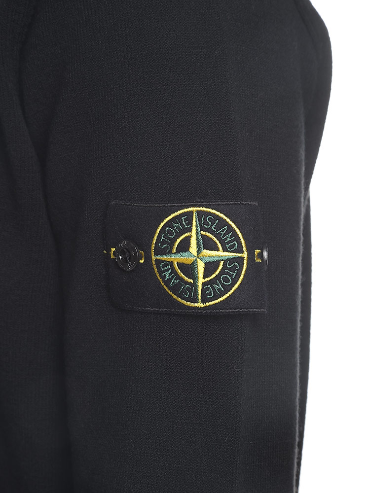 STONE ISLAND (ストーンアイランド) 袖ロゴ クルーネック 長袖 ニット