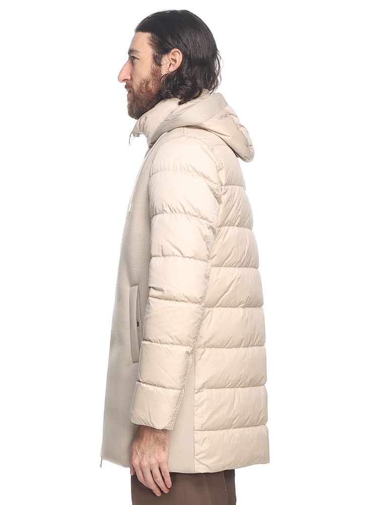 HERNO (ヘルノ) 切り替え フード着脱 フルジップ ダウンコート