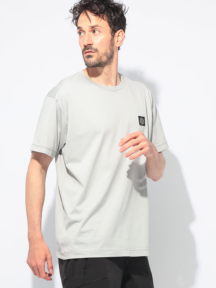STONE ISLAND (ストーンアイランド) コンパスロゴ クルーネック 半袖 T