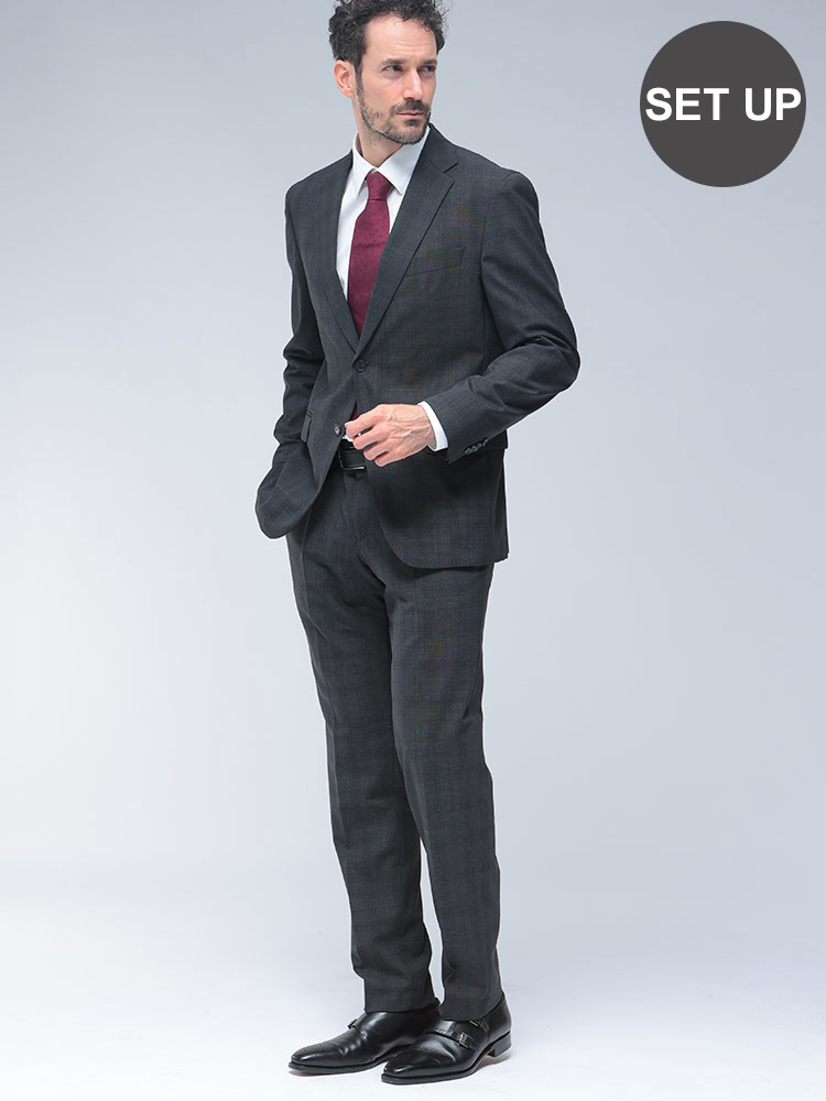 HUGO BOSS (ヒューゴボス) スリムフィット シングル二つ釦 ノータック