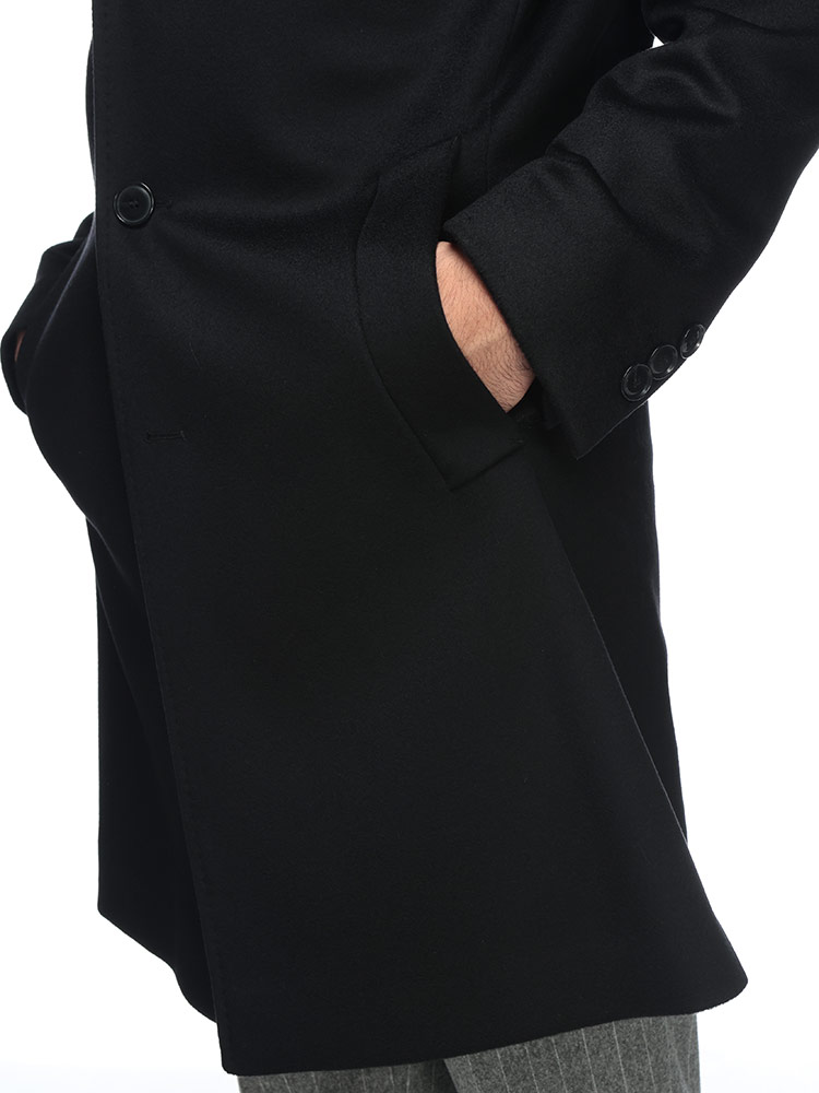 HUGO BOSS (ヒューゴボス) カシミヤ混 段返り 3つボタン ウール