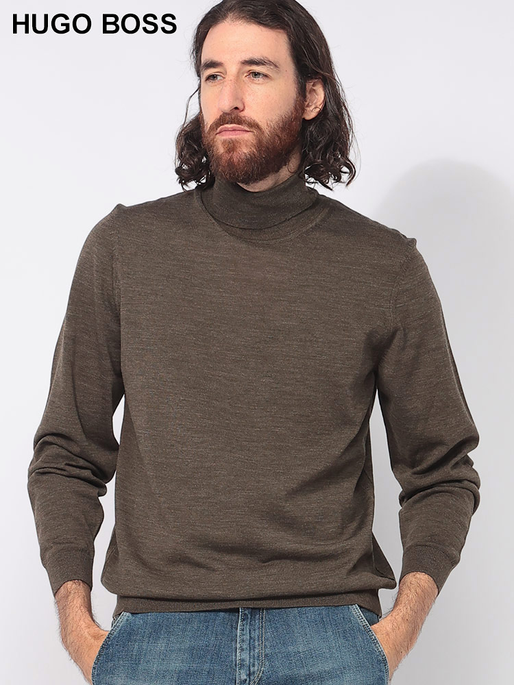 HUGO BOSS (ヒューゴボス) ウール スリムフィット タートルネック