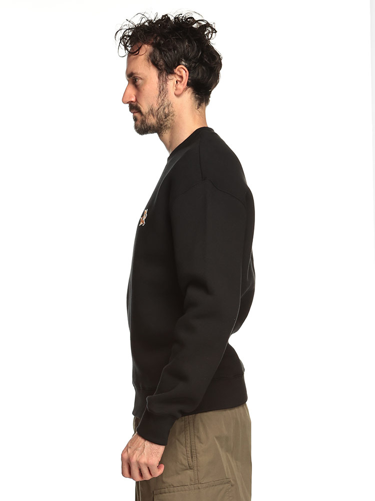 Maison Kitsune (メゾン キツネ) 裏起毛 フォックス刺繍 クルーネック