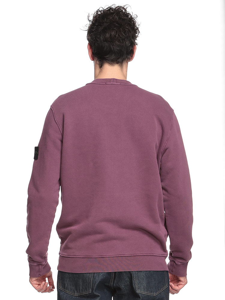 STONE ISLAND (ストーンアイランド) 裏毛 ガーメントダイ加工 クルー