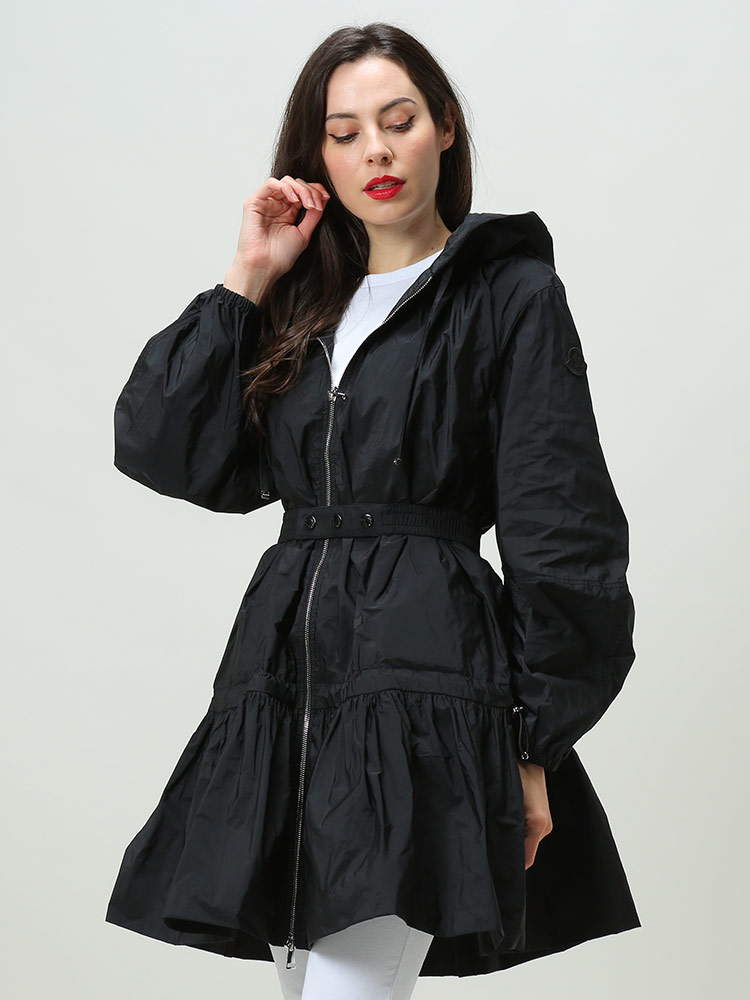 MONCLER モンクレール レディース ナイロン コート ロング ベルト 付き