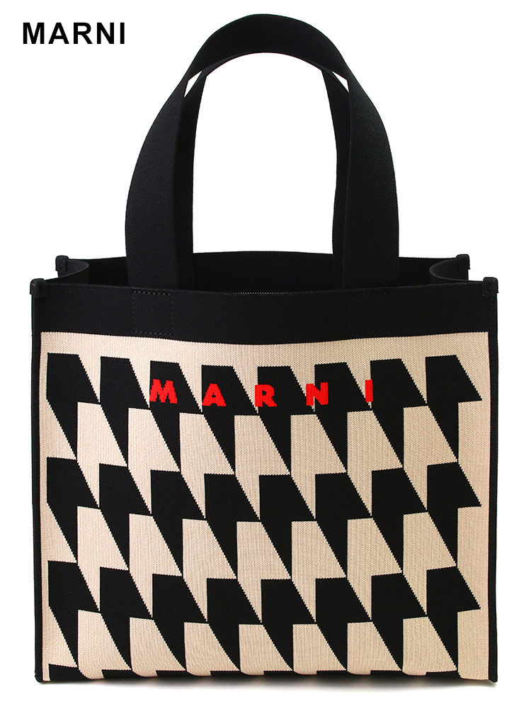 MARNI マルニ 千鳥格子 ジャカード トートバッグ TOTE MEDIUM ブランド