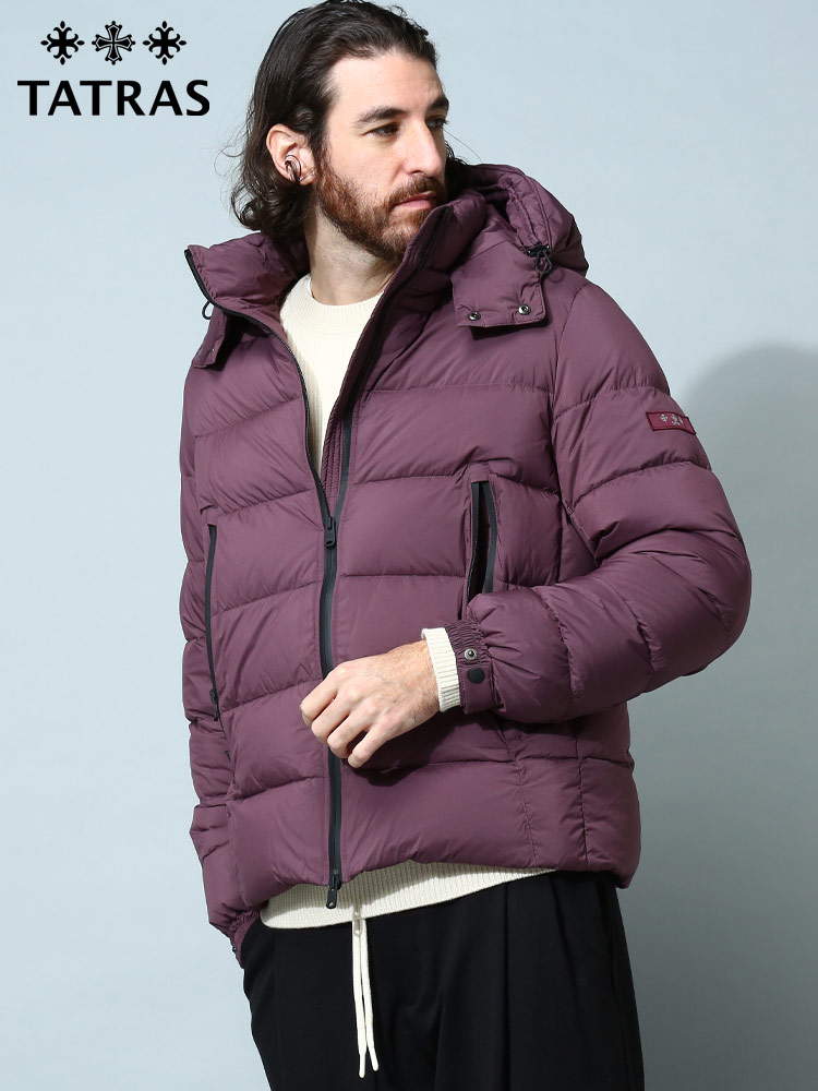TATRAS (タトラス) フード着脱可 フルジップ ダウンジャケット BORBORE