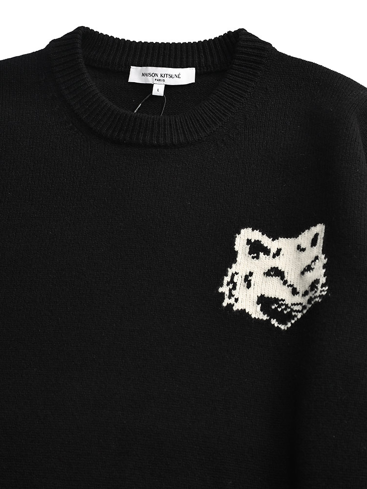 MAISON KITSUNE (メゾンキツネ) ウール クルーネック セーター FOX