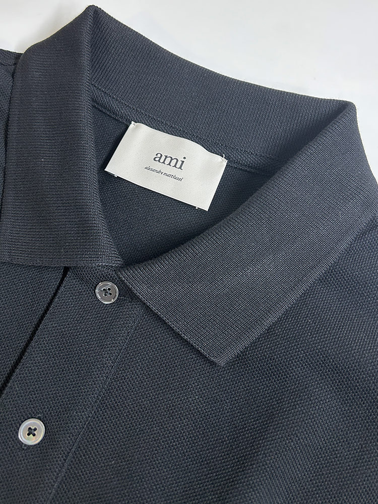 AMI PARIS (アミパリス) ワンポイント 半袖 ポロシャツ AMI DE COEUR