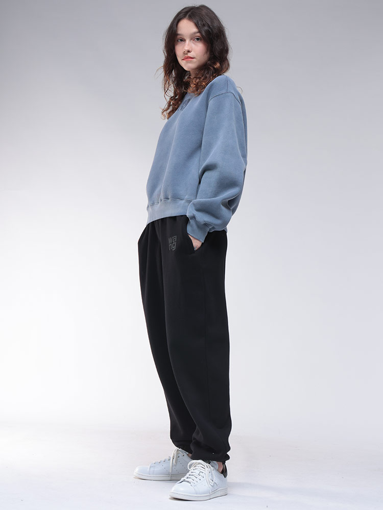 alexanderwang (アレキサンダーワン) 裏起毛 ワンポイント クルー