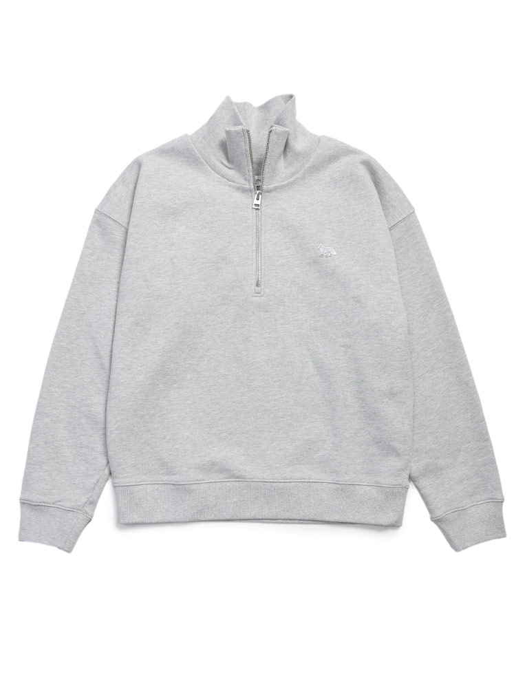 MAISON KITSUNE (メゾンキツネ) ハーフジップ ワンポイント トレーナー