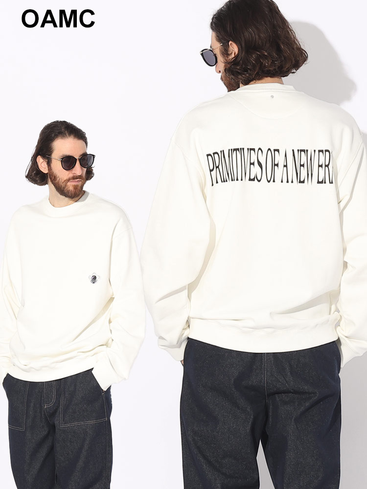 OAMC (オーエーエムシー) 裏起毛 クルーネック トレーナー WORLD