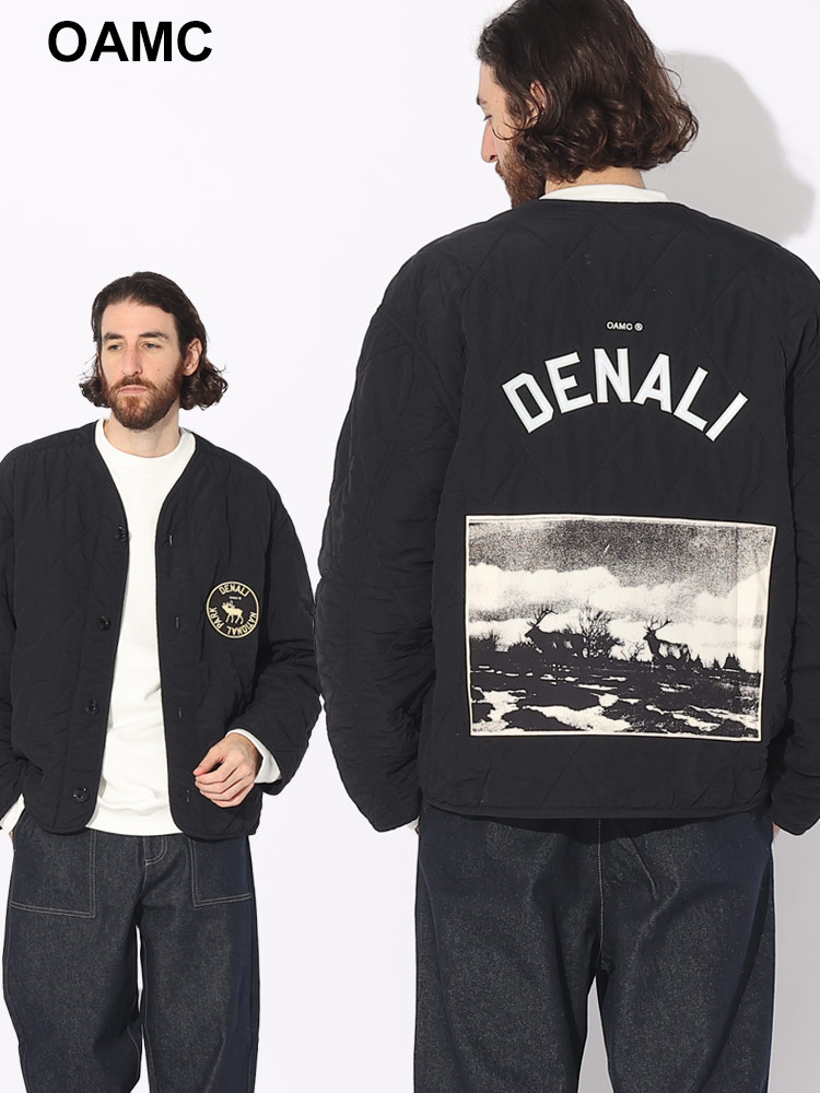 OAMC (オーエーエムシー) キルティング ノーカラー ジャケット DENALI
