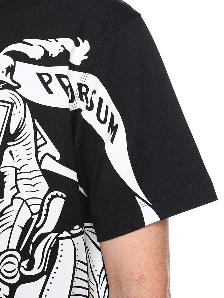 BURBERRY (バーバリー) ビッグEKDプリント クルーネック 半袖 Tシャツ