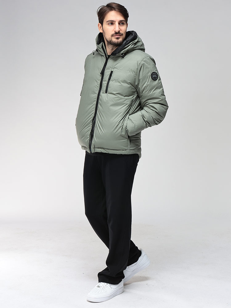 CANADA GOOSE (カナダグース) ロゴ 収納フード フルジップ ダウン