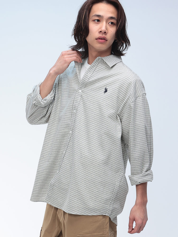 U.S. POLO ASSN. (ユーエスポロアッスン) 綿100％ ワンポイント 長袖