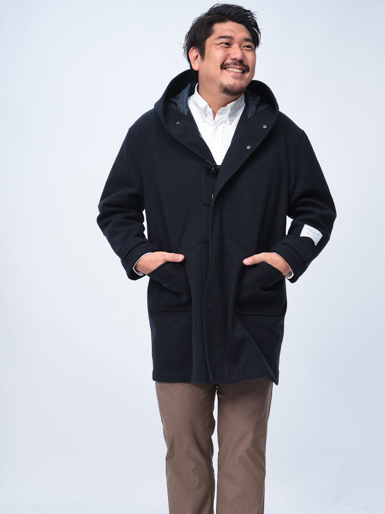 ダッフルコート ふわかるWOOLLY＋ ストレッチ アウター ビジネス