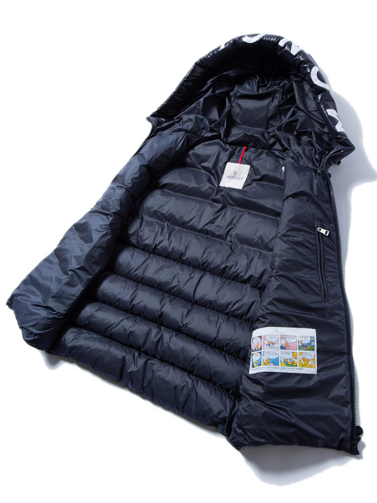 MONCLER (モンクレール) フードロゴ フルジップ ダウンベスト