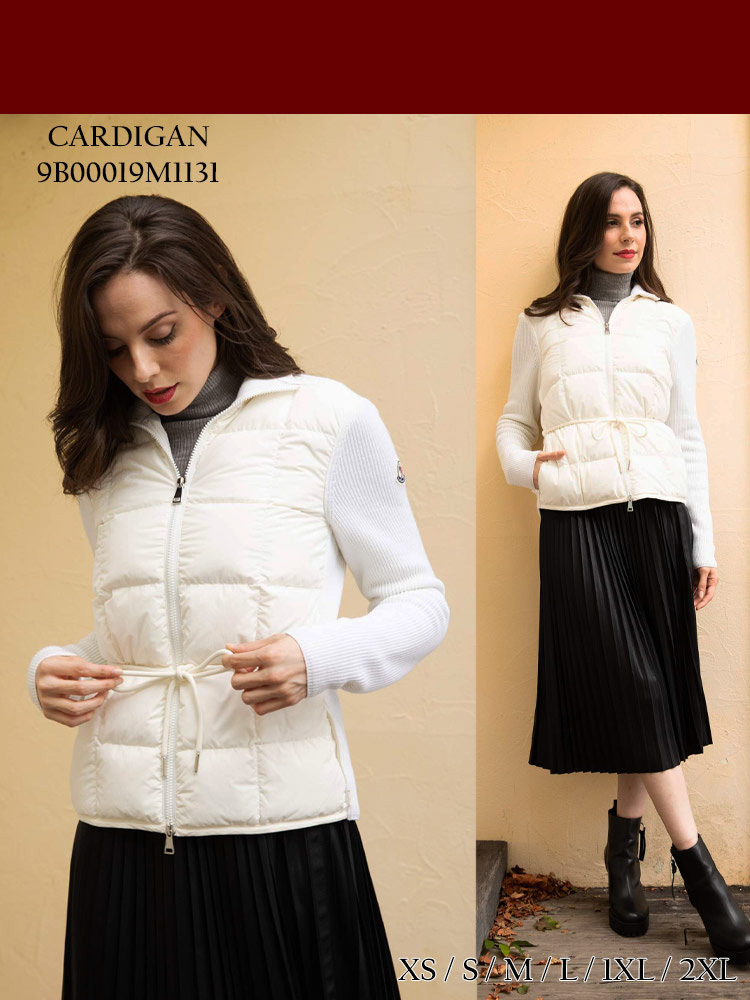 MONCLER (モンクレール) 異素材切り替え フロントダウン フルジップ