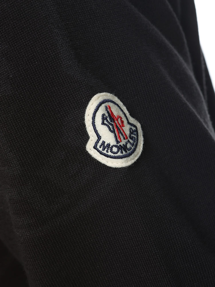 MONCLER (モンクレール) ワッペンロゴ 総柄 クルーネック ニット