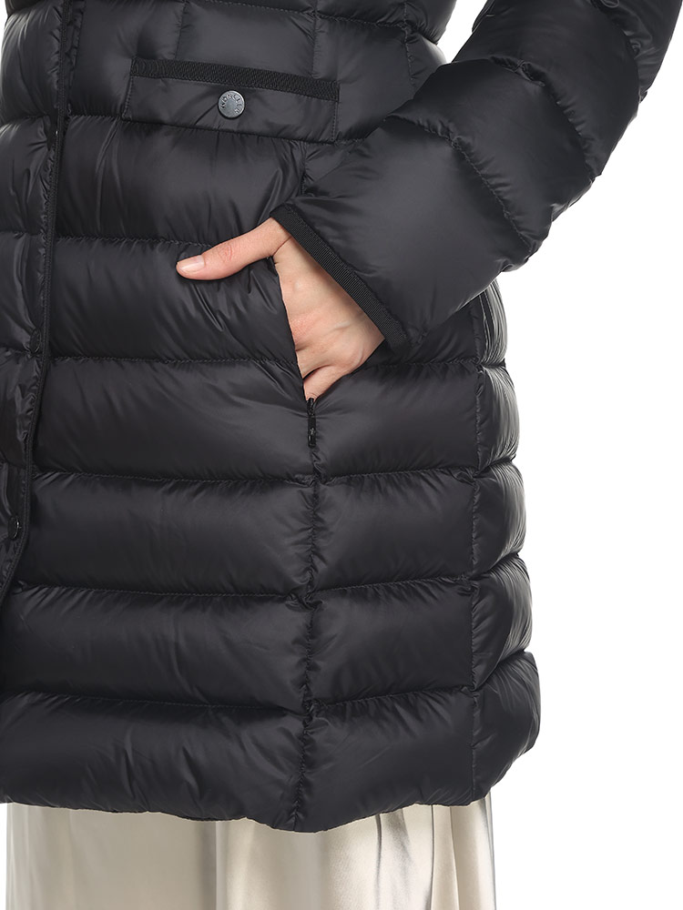 MONCLER (モンクレール) ファーフード フルジップ ダウンコート ダウン