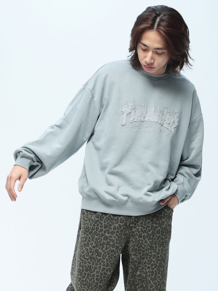 THRASHER (スラッシャー) ピグメント加工 スウェット トレーナー