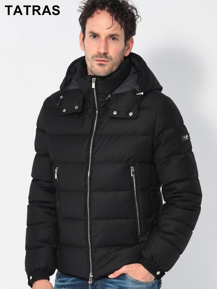 TATRAS (タトラス) フード着脱 ウールブレンド ショートダウン