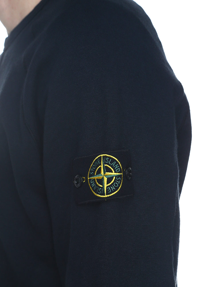 STONE ISLAND (ストーンアイランド) 袖ロゴ クルーネック トレーナー