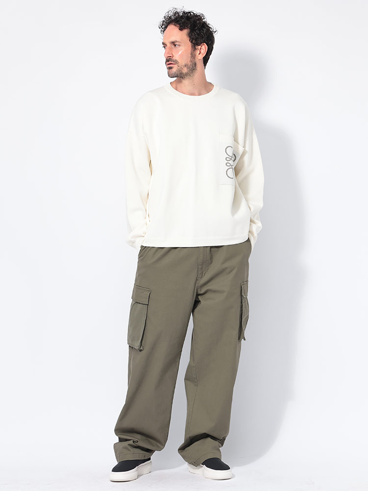 LOEWE (ロエベ) ポケット クルーネック ニット ANAGRAM POCKET