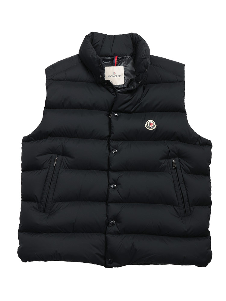 MONCLER (モンクレール) ロゴ マット フルジップ ダウンベスト TIBB