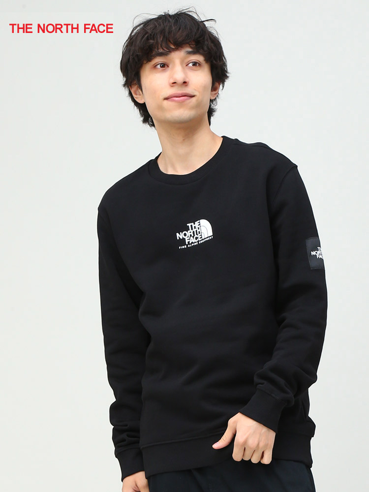 THE NORTH FACE (ザ ノースフェイス) 裏起毛 ワンポイントロゴ クルー