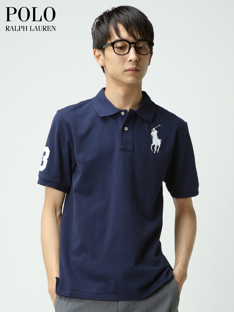 POLO RALPH LAUREN (ポロ ラルフローレン) 鹿の子 BIGポニー 刺繍 半袖