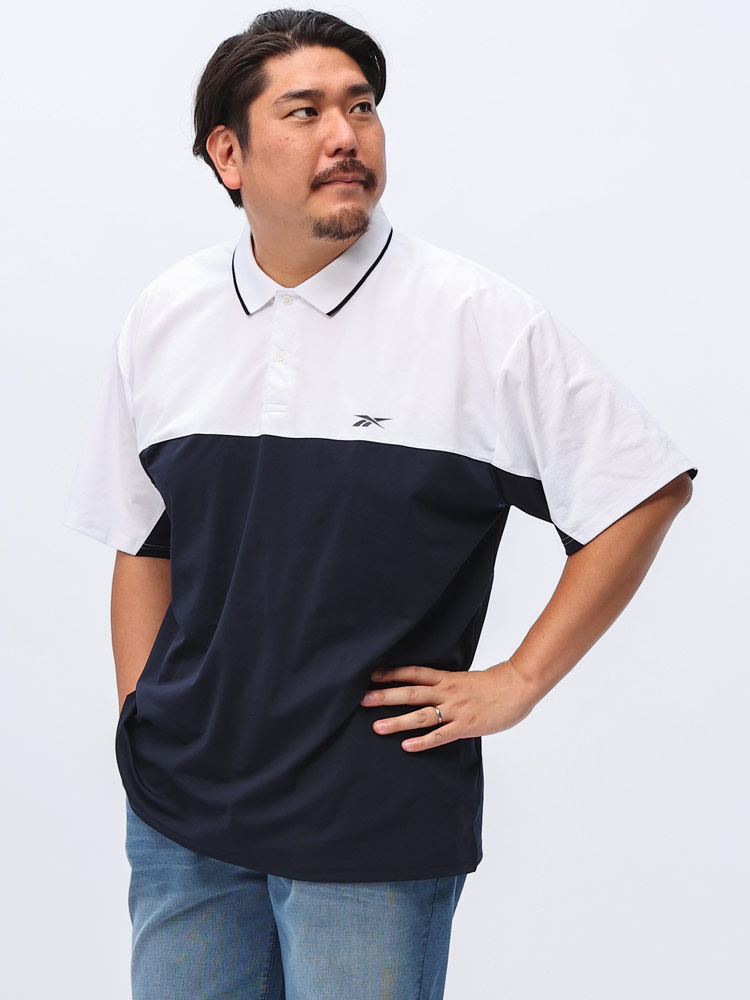 REEBOK (リーボック) ストレッチ 冷感 ドライ 切替 綿タッチスムース