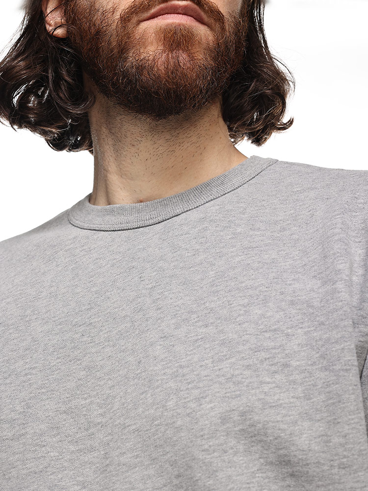 STONE ISLAND (ストーンアイランド) 裏起毛 ロゴワッペン リブ クルー